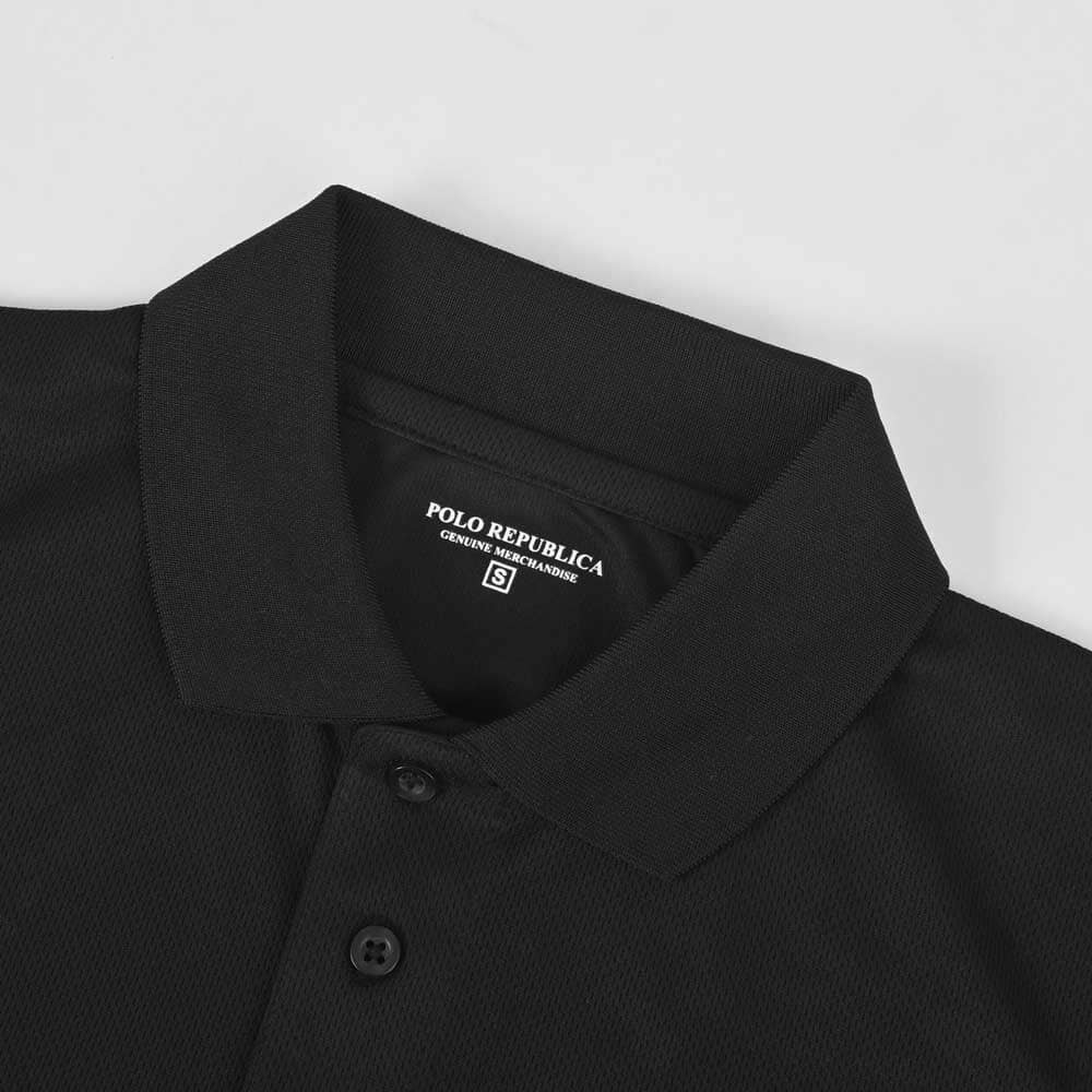 Polo Republica Men's PR & Three Strips Printed Activewear Polo Shirt Men's Polo Shirt Polo Republica