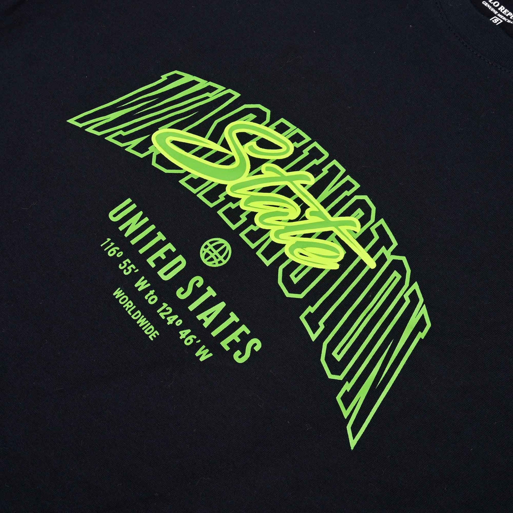 Polo Republica Men's Washington State Printed Crew Neck Tee Shirt Men's Tee Shirt Polo Republica