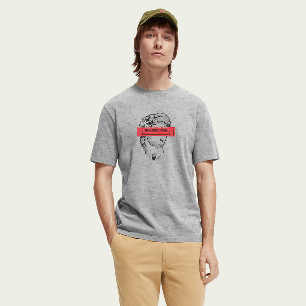 Polo Republica Men's Security Seal Printed Crew Neck Tee Shirt Men's Tee Shirt Polo Republica