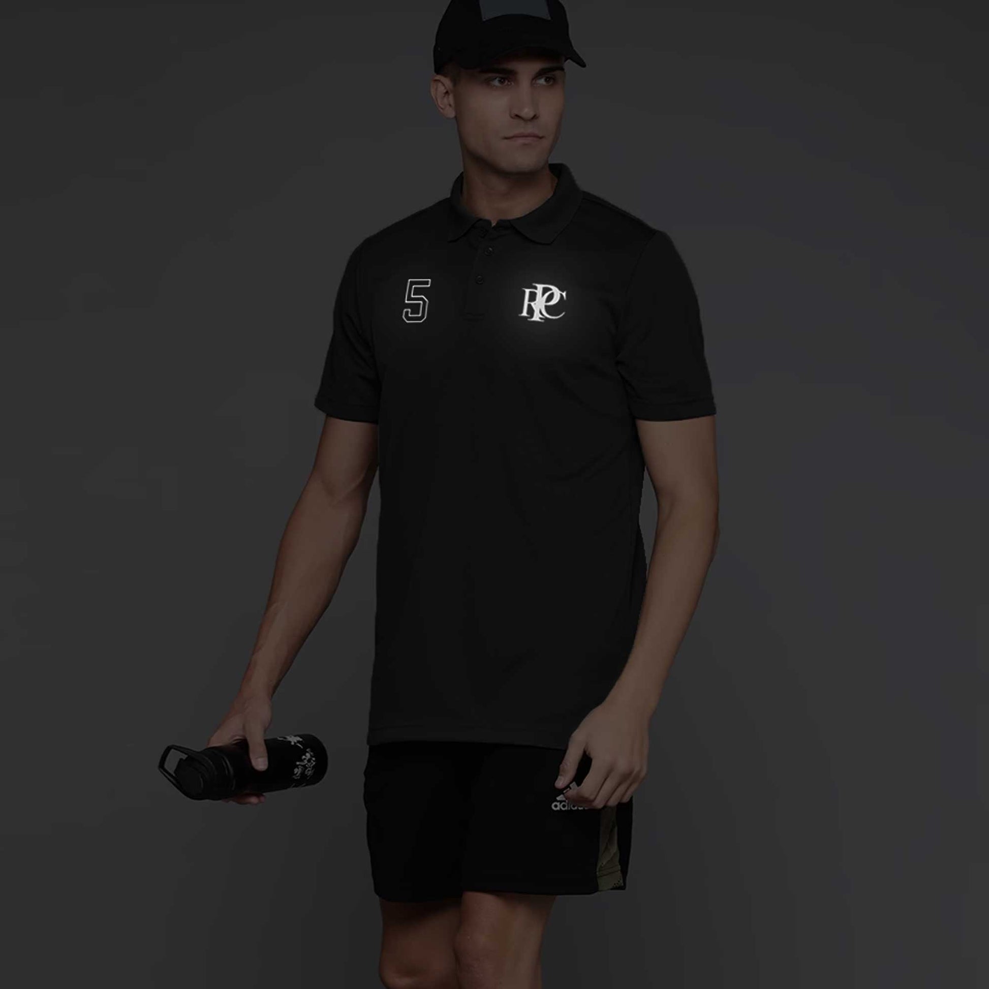 Polo Republica Men's PRC & 5 Printed Activewear Polo Shirt Men's Polo Shirt Polo Republica