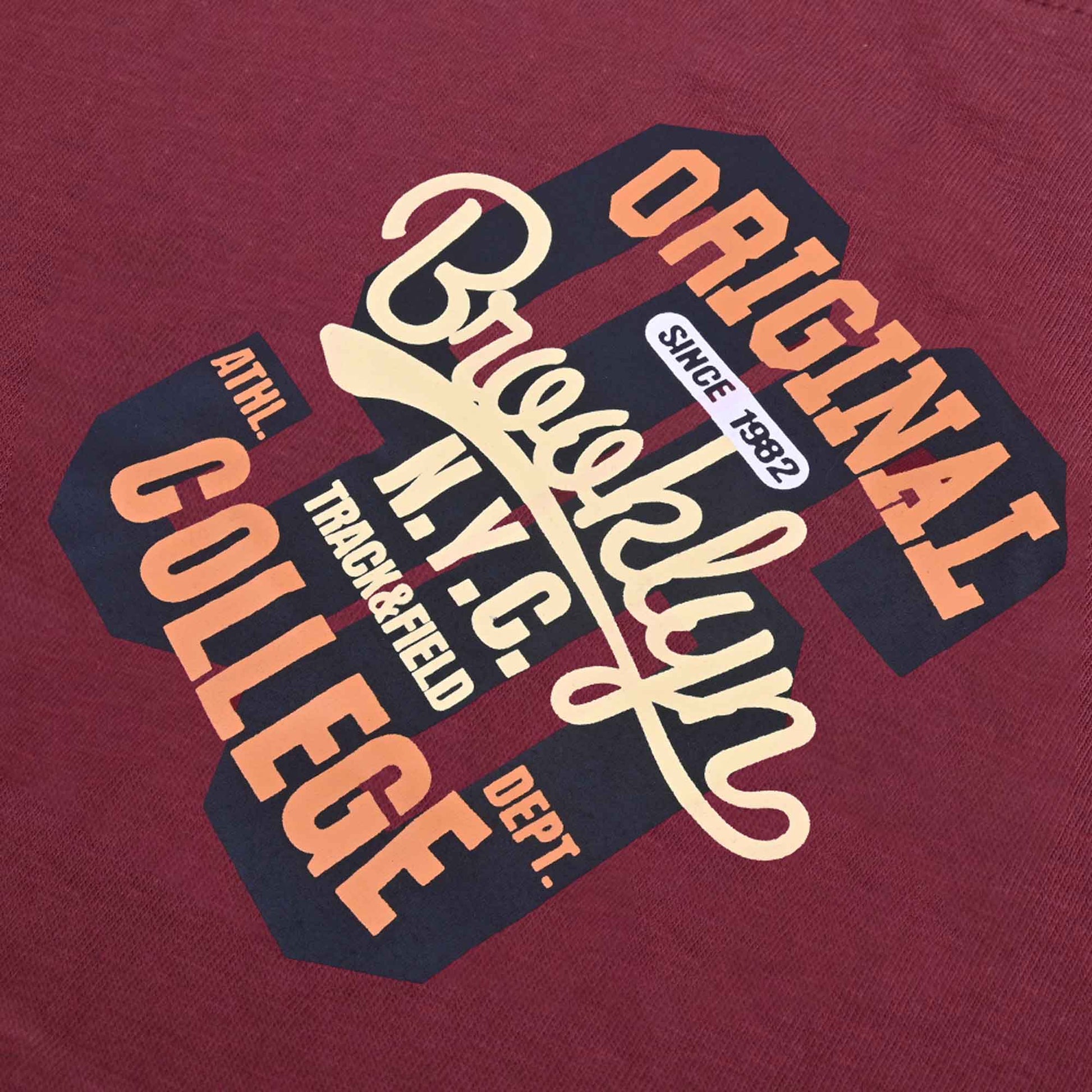 Polo Republica Origional Brooklyn Printed Crew Neck Tee Shirt Men's Tee Shirt Polo Republica