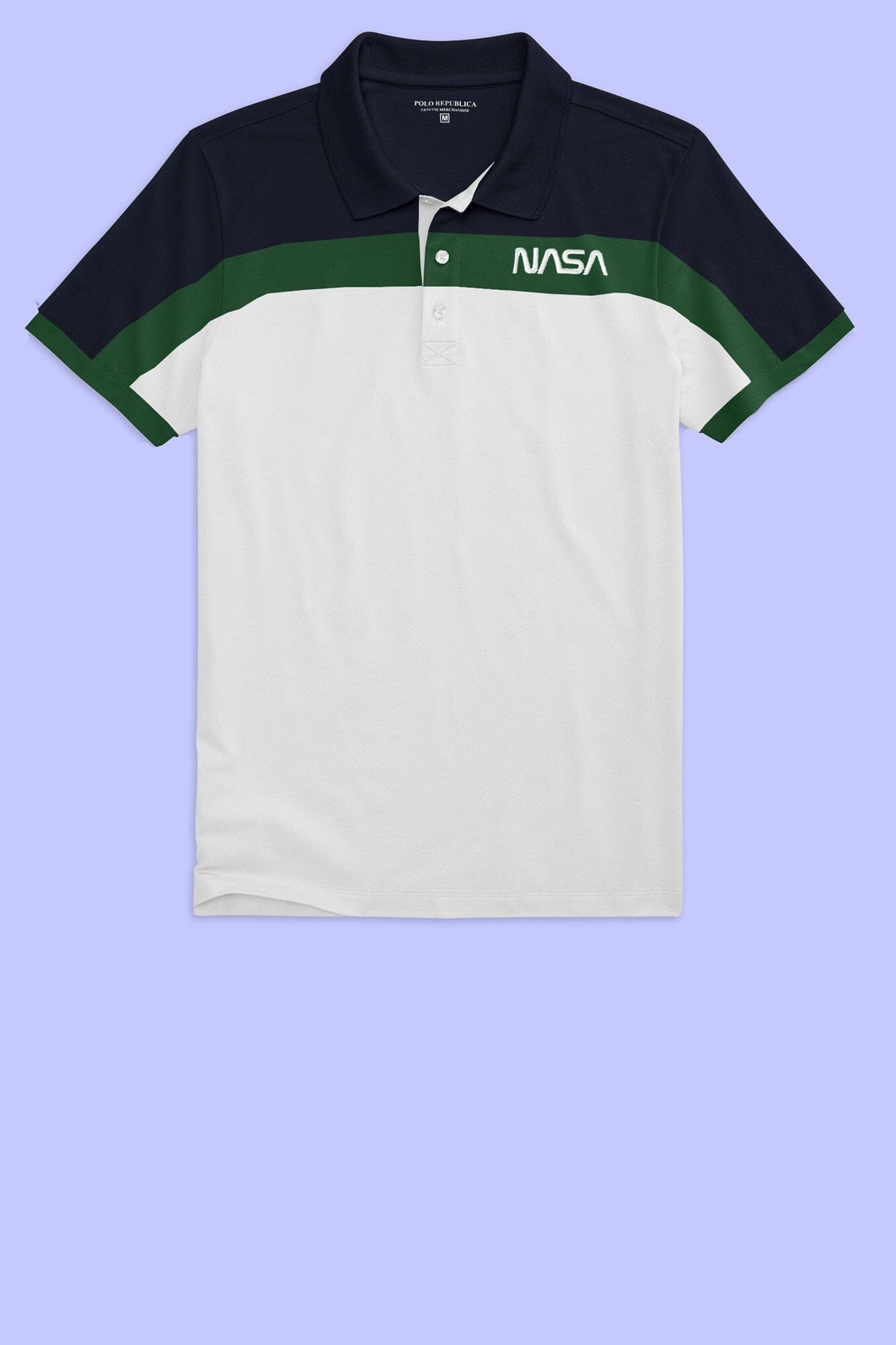 Polo Republica Men's Nasa Embroidered Panels Style Polo Shirt Men's Polo Shirt Polo Republica