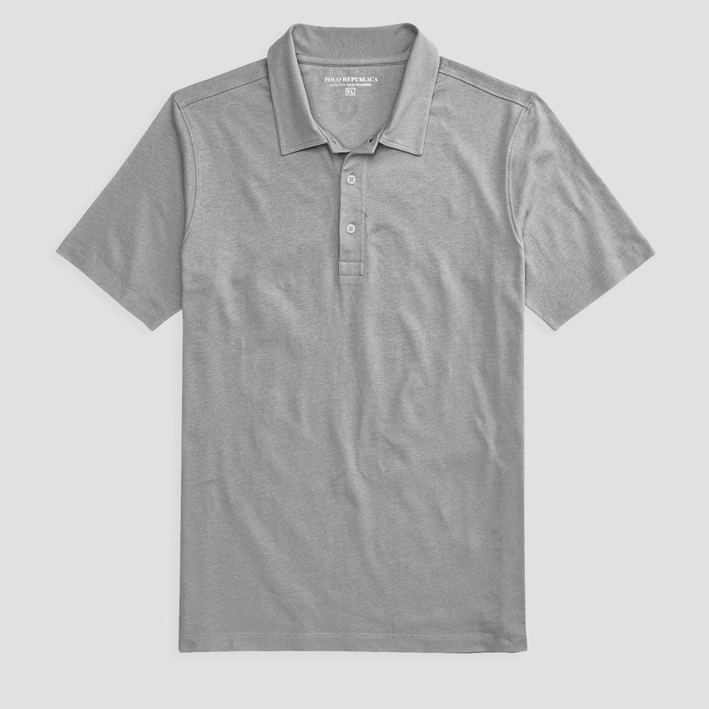 Polo Republica Men's Essentials All-In Tailored Collar Pique Polo