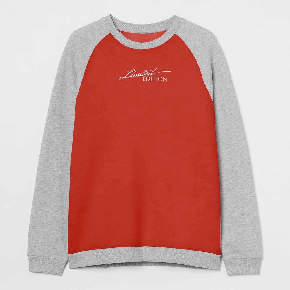 Polo Republica Men's Limited Edition Embroidered Fleece Sweat Shirt Men's Sweat Shirt Polo Republica Red XS