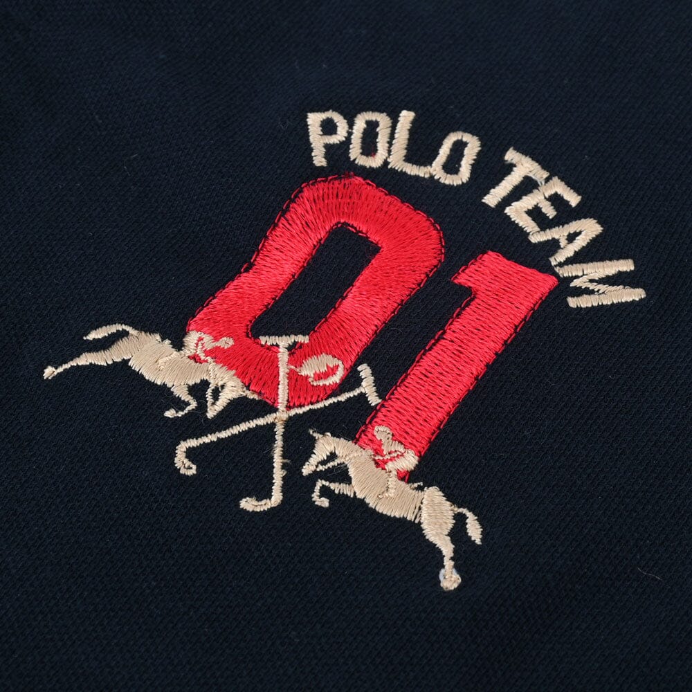 Polo Republica Men's Double Pony & Polo 01 Embroidered Short Sleeve Polo Shirt Men's Polo Shirt Polo Republica