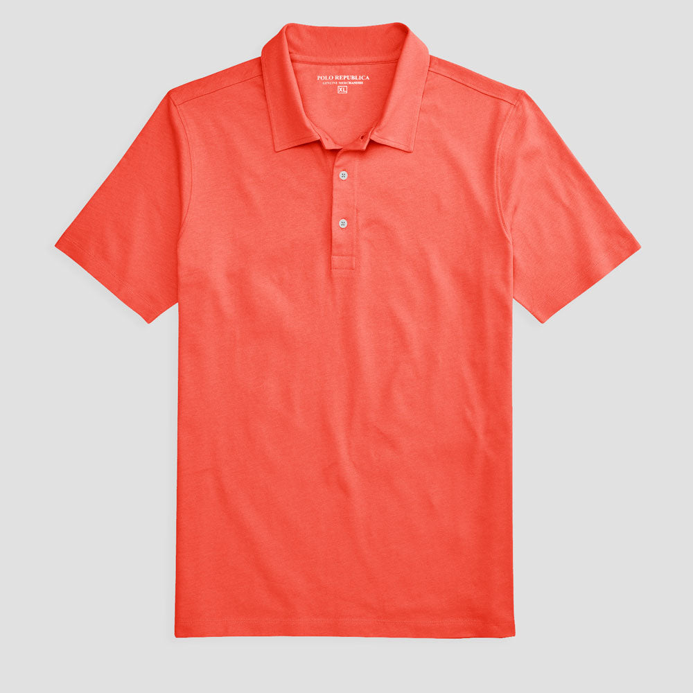 Polo Republica Men's Essentials All-In Tailored Collar Pique Polo