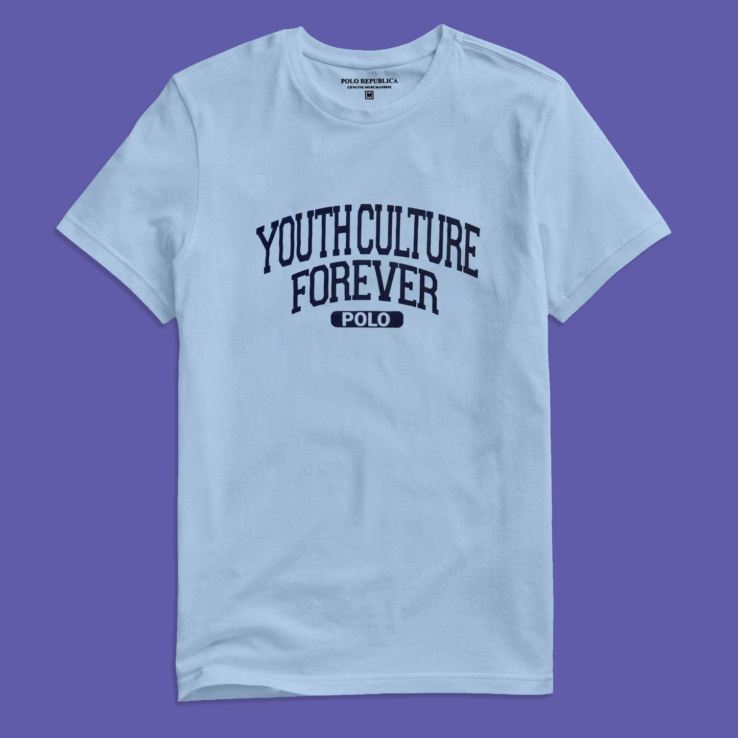 Polo Republica Men's Youth Culture Printed Crew Neck Tee Shirt Men's Tee Shirt Polo Republica Light Sky S