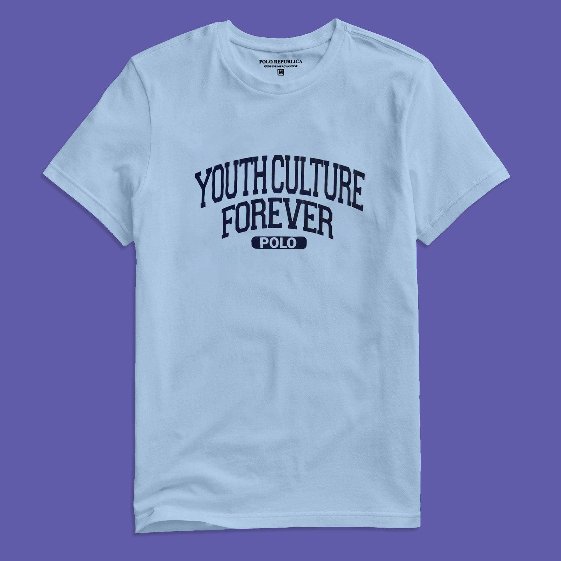 Polo Republica Men's Youth Culture Printed Crew Neck Tee Shirt Men's Tee Shirt Polo Republica Light Sky S