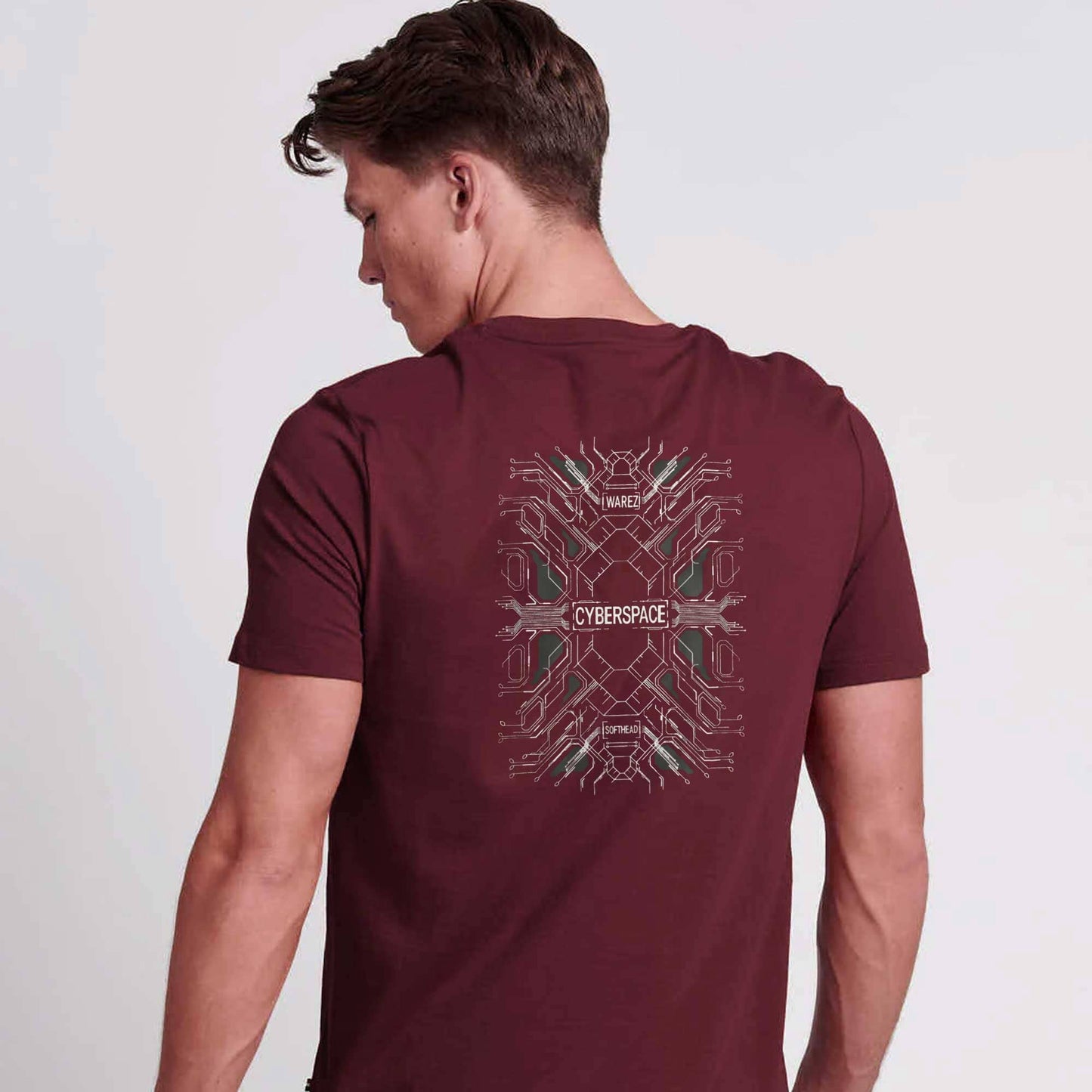 Polo Republica Men's Cyber Wear Printed Crew Neck Tee Shirt Men's Tee Shirt Polo Republica