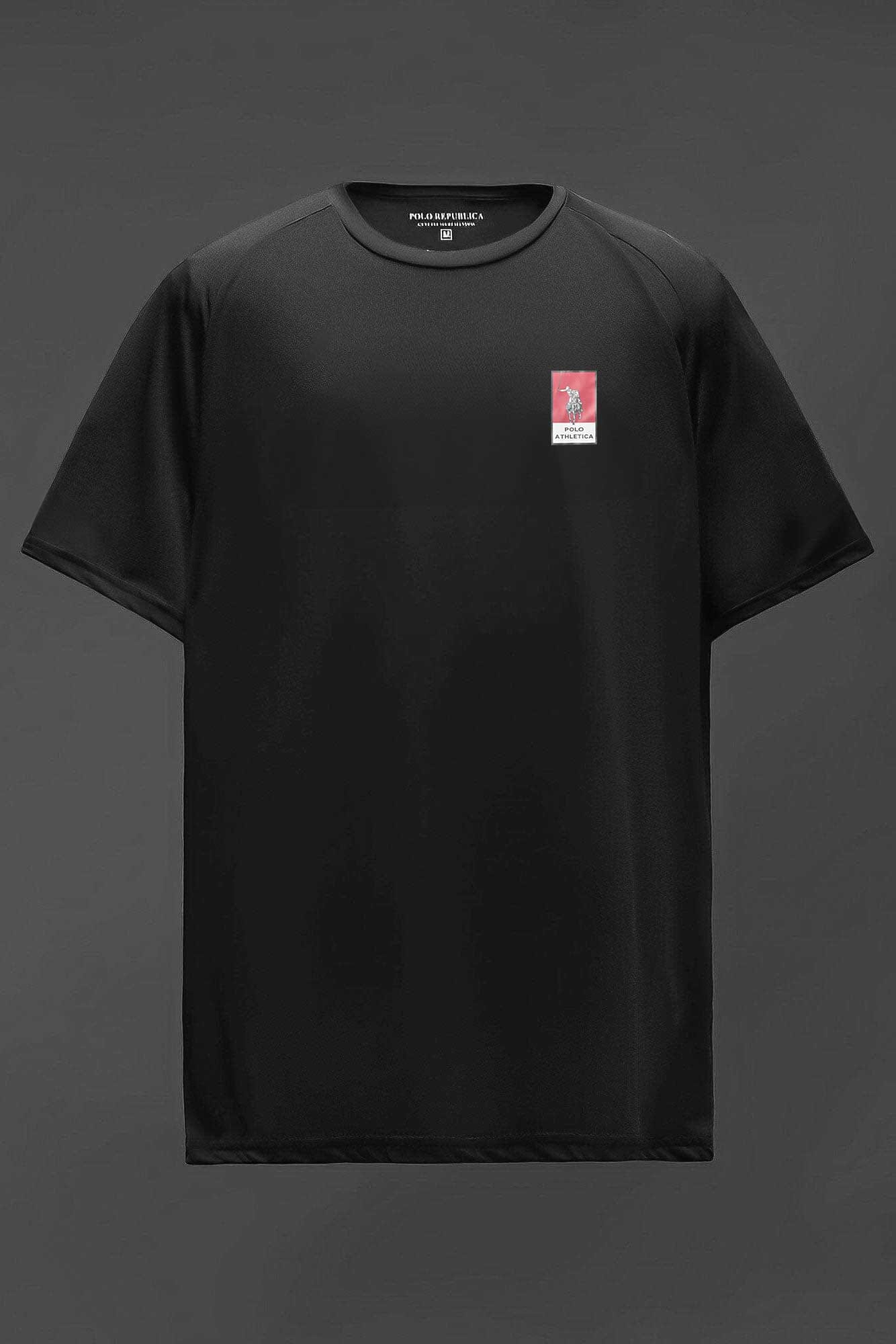 Polo Republica Men's Polo Athletica & Back Stripes Printed Activewear Tee Shirt Men's Tee Shirt Polo Republica 