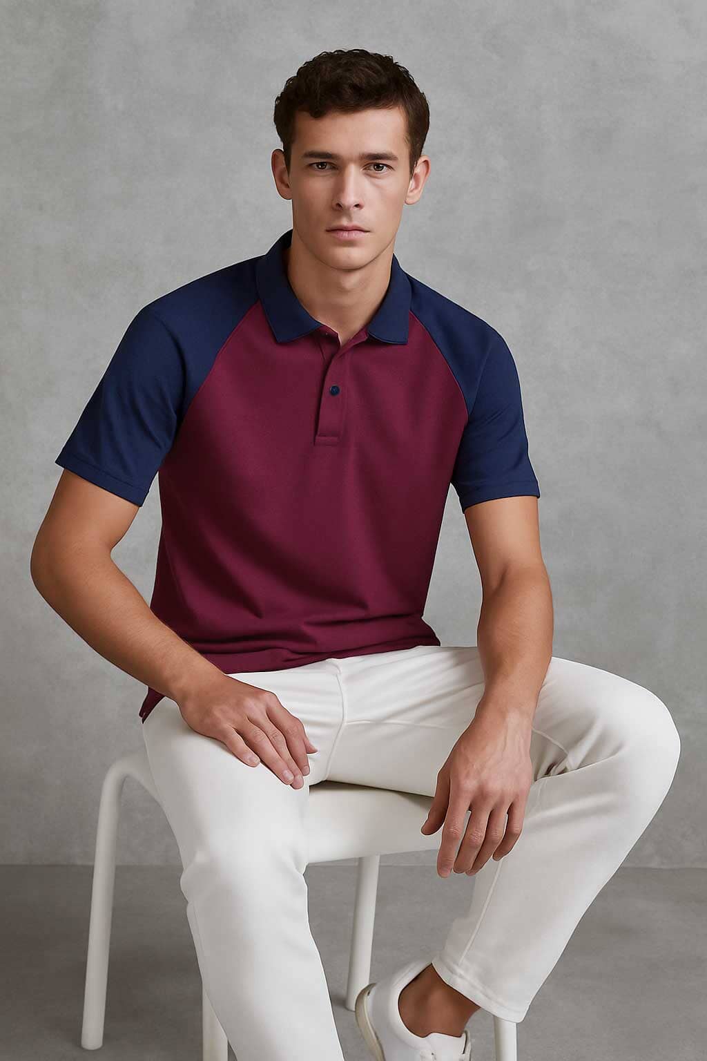 Burgundy & Navy