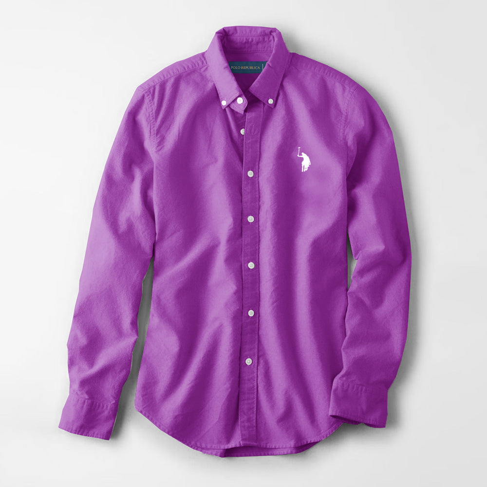 Polo Republica Men's Premium Pony Embroidered Plain Casual Shirt III