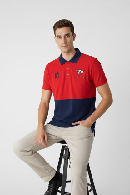 Polo Republica Men's Color-Block Polo Shirt