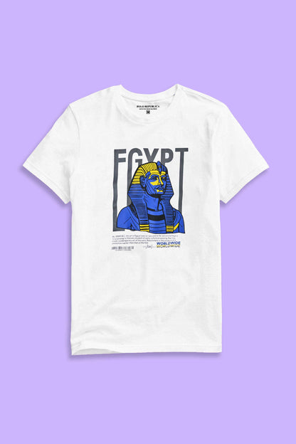 Polo Republica Men's Egypt Printed Crew Neck Tee Shirt