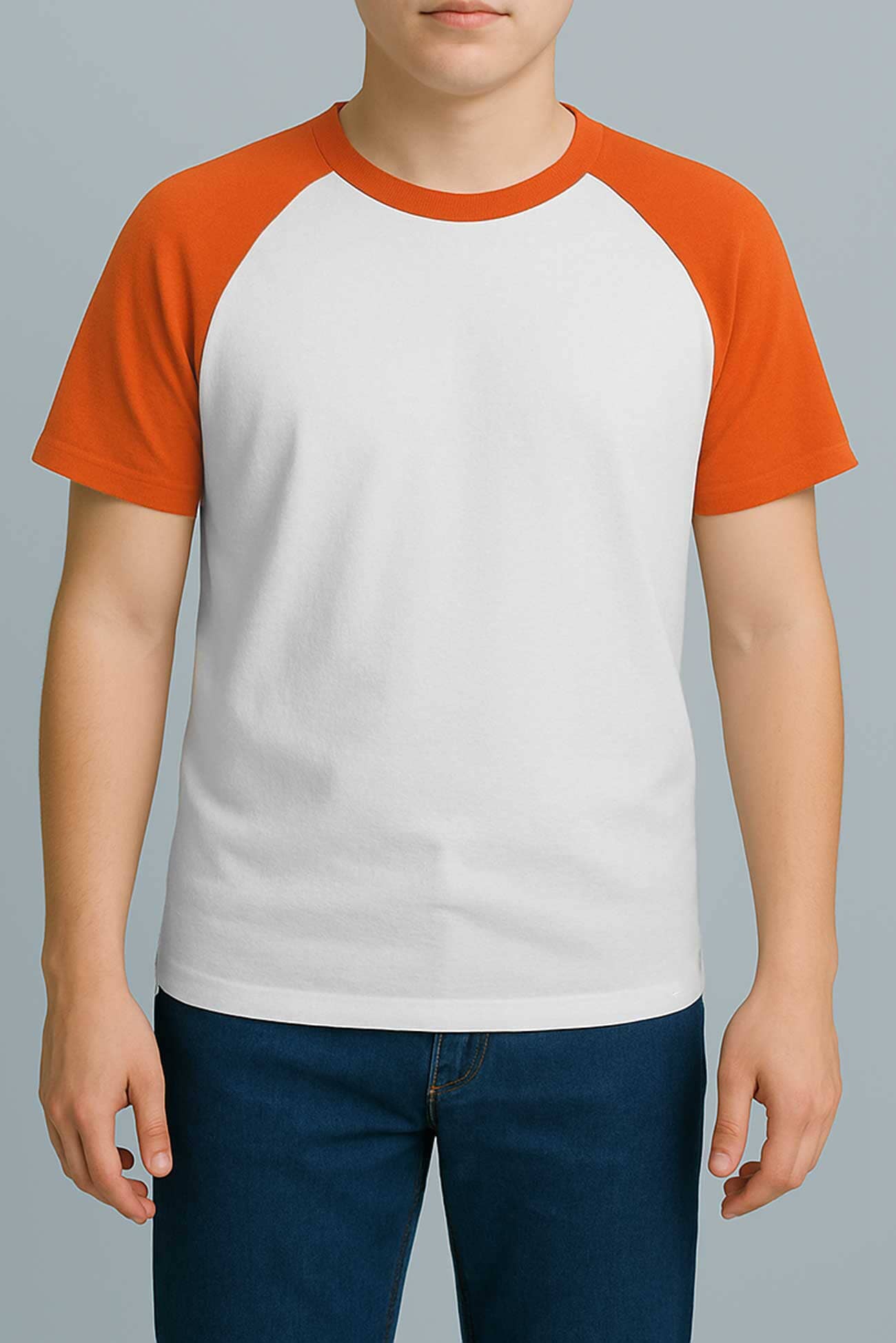 White & Orange