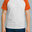 White & Orange