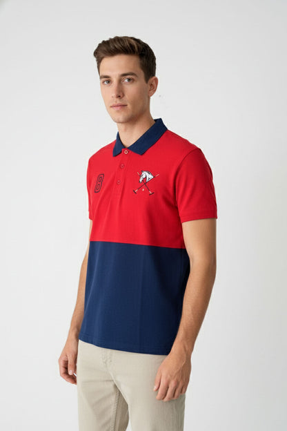 Polo Republica Men's Color-Block Polo Shirt