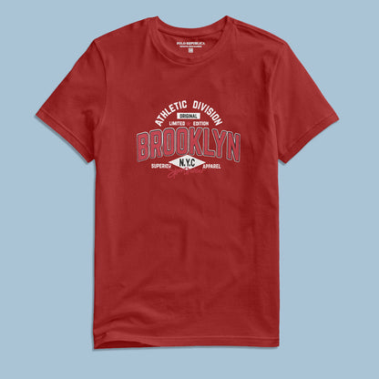 Polo Republica Men's Athletic Division Printed Crew Neck Tee Shirt