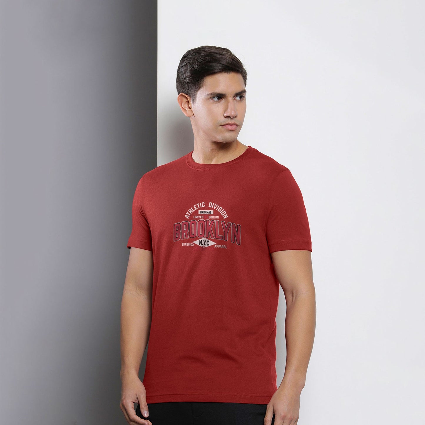 Polo Republica Men's Athletic Division Printed Crew Neck Tee Shirt