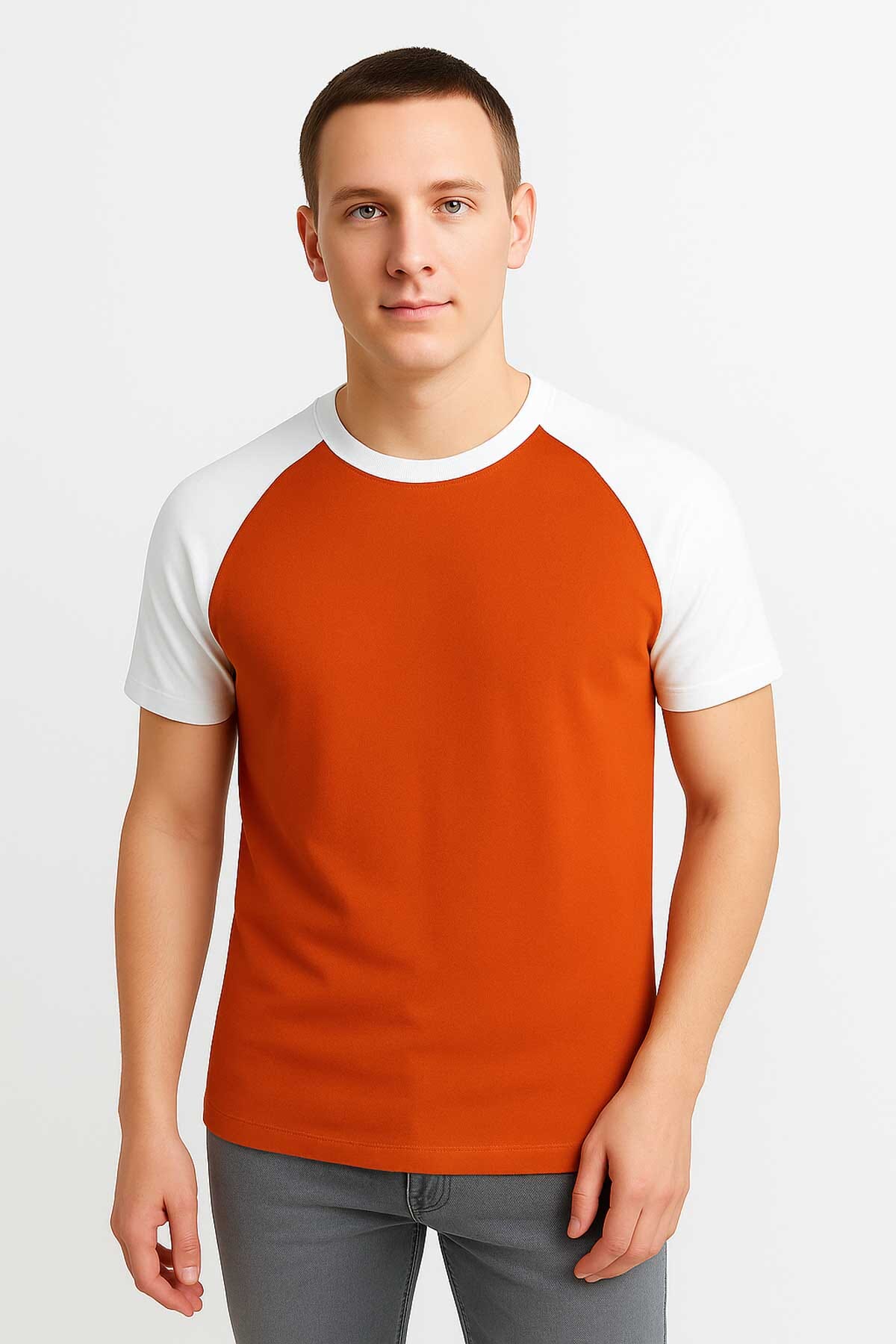 Orange & White