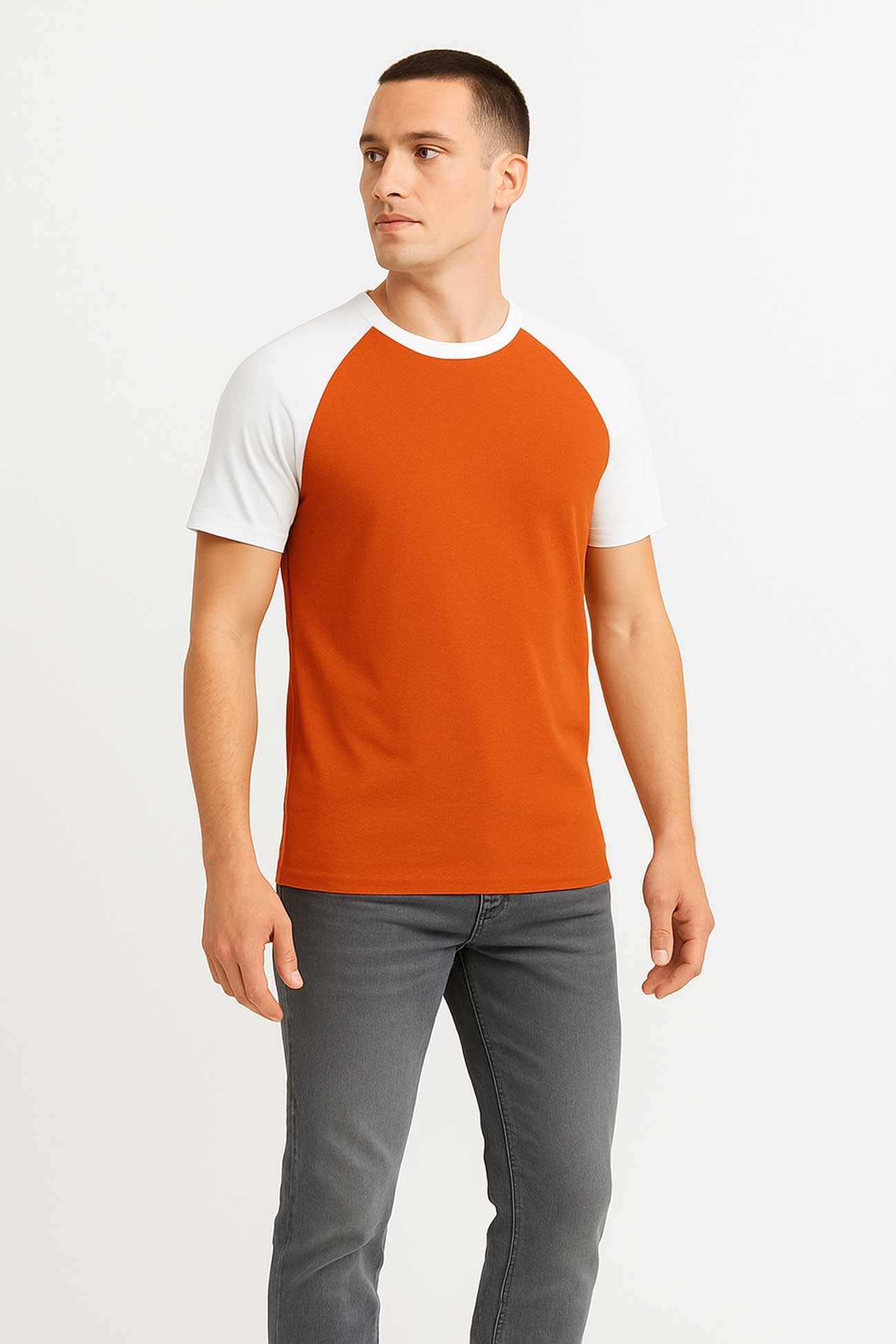 Orange & White