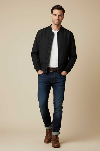 USQUARED Men's Societe Noire Bomber Jacket