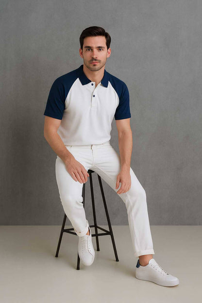 White & Navy