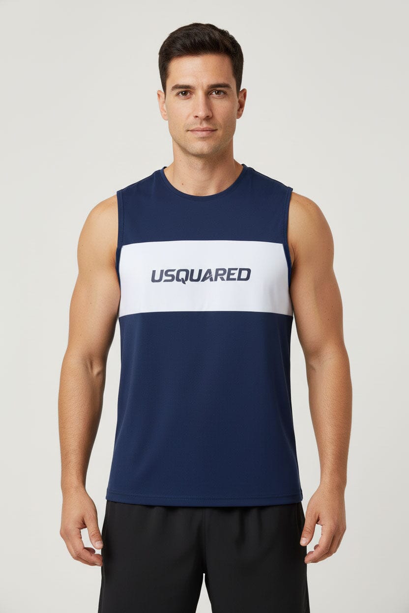 USQUARED Men's Two-Tone Activewear Tank Top