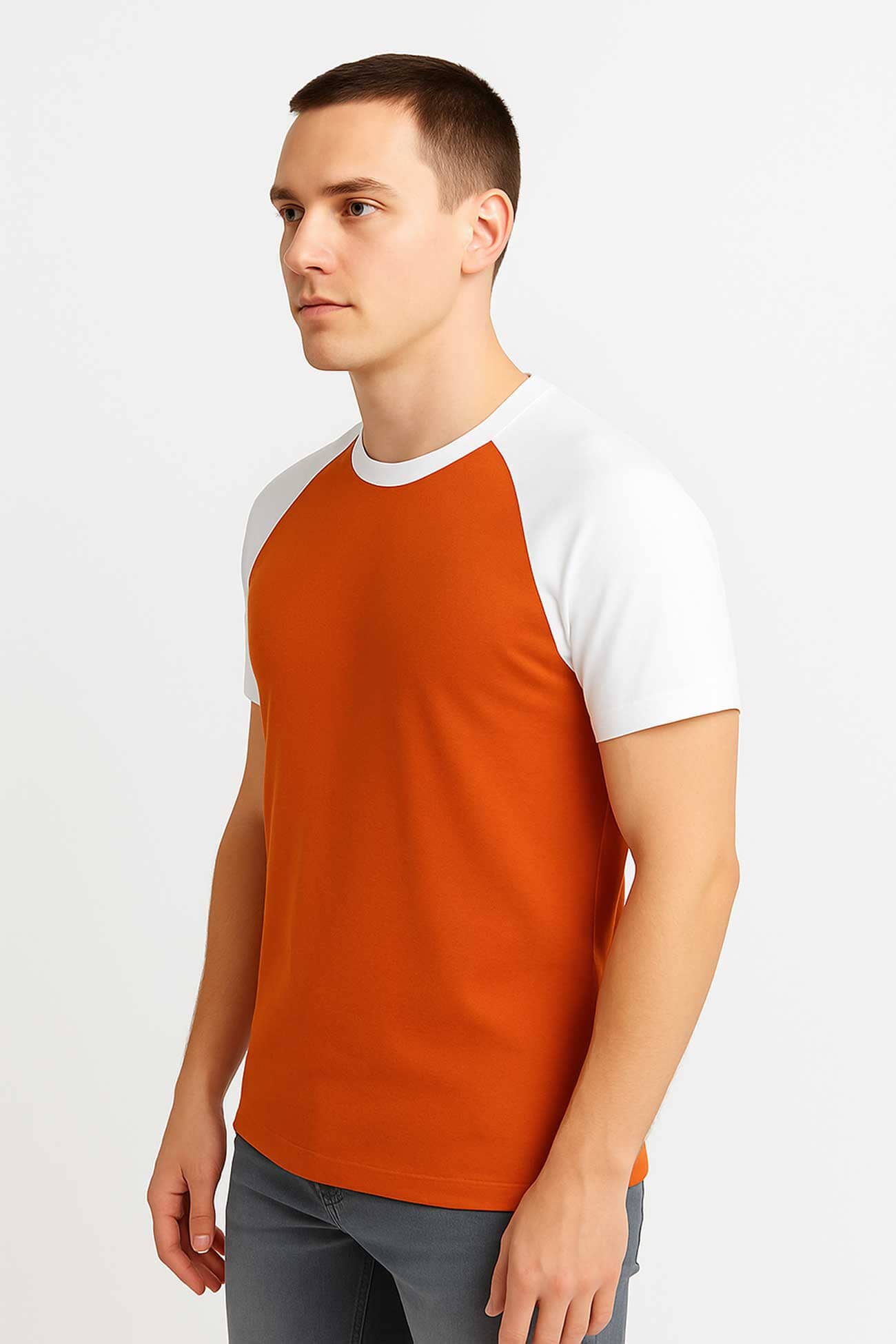 Orange & White