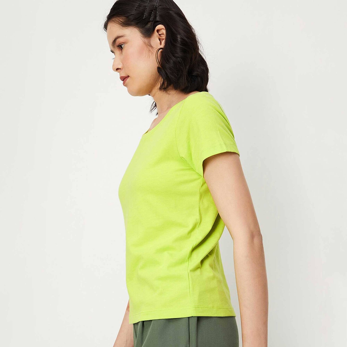 East West By Polo Republica Women's Short Sleeve Tee Shirt Women's Tee Shirt East West Lime XS 