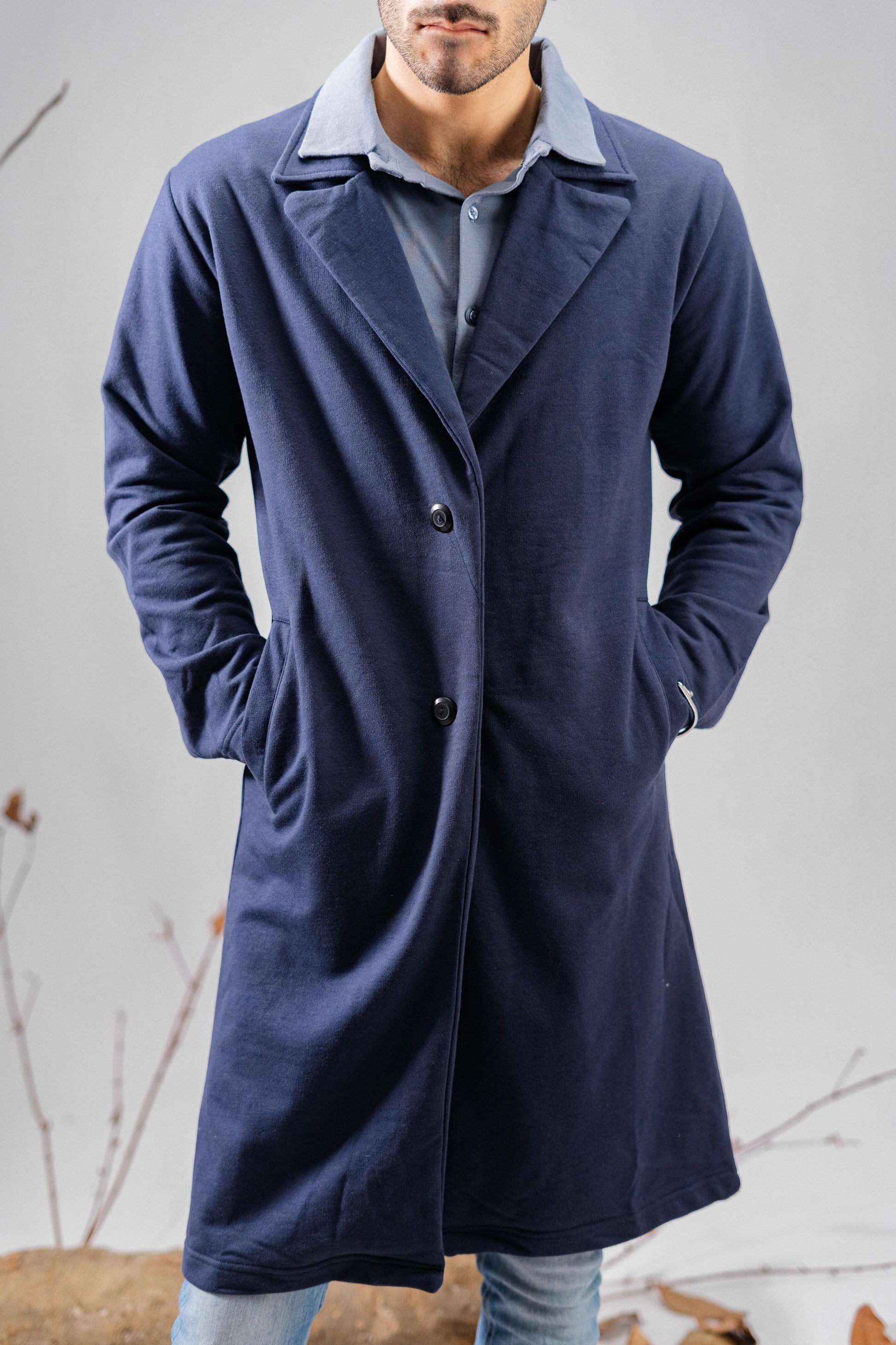 Polo Republica Men's Winter Fleece Long Coat Men's Coat Polo Republica 