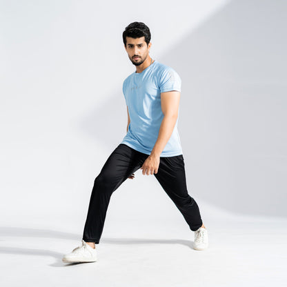 Polo Republica Men's Polo Stripes & Back Pony Activewear Tee Shirt