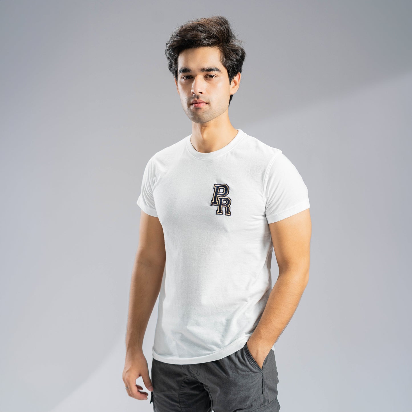 Polo Republica Men's PR & Polo Embroidered Crew Neck Tee Shirt