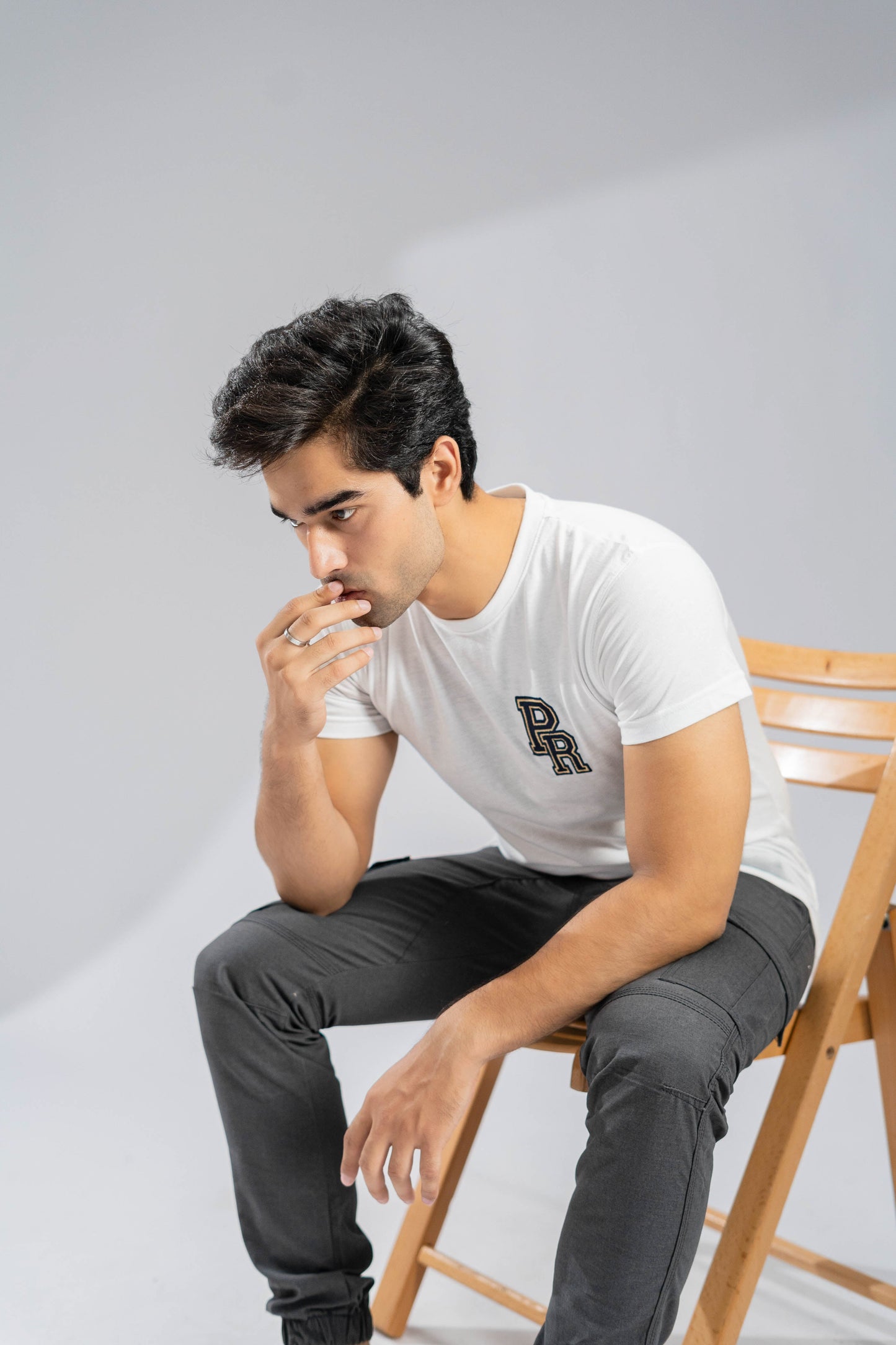 Polo Republica Men's PR & Polo Embroidered Crew Neck Tee Shirt