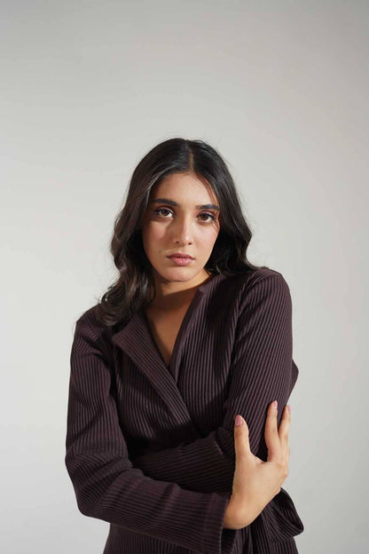 USQUARED Women's Rib Tie-Front Cardigan