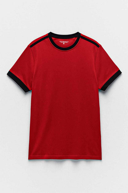 Polo Republica Men's Contrast Striped Tee Shirt