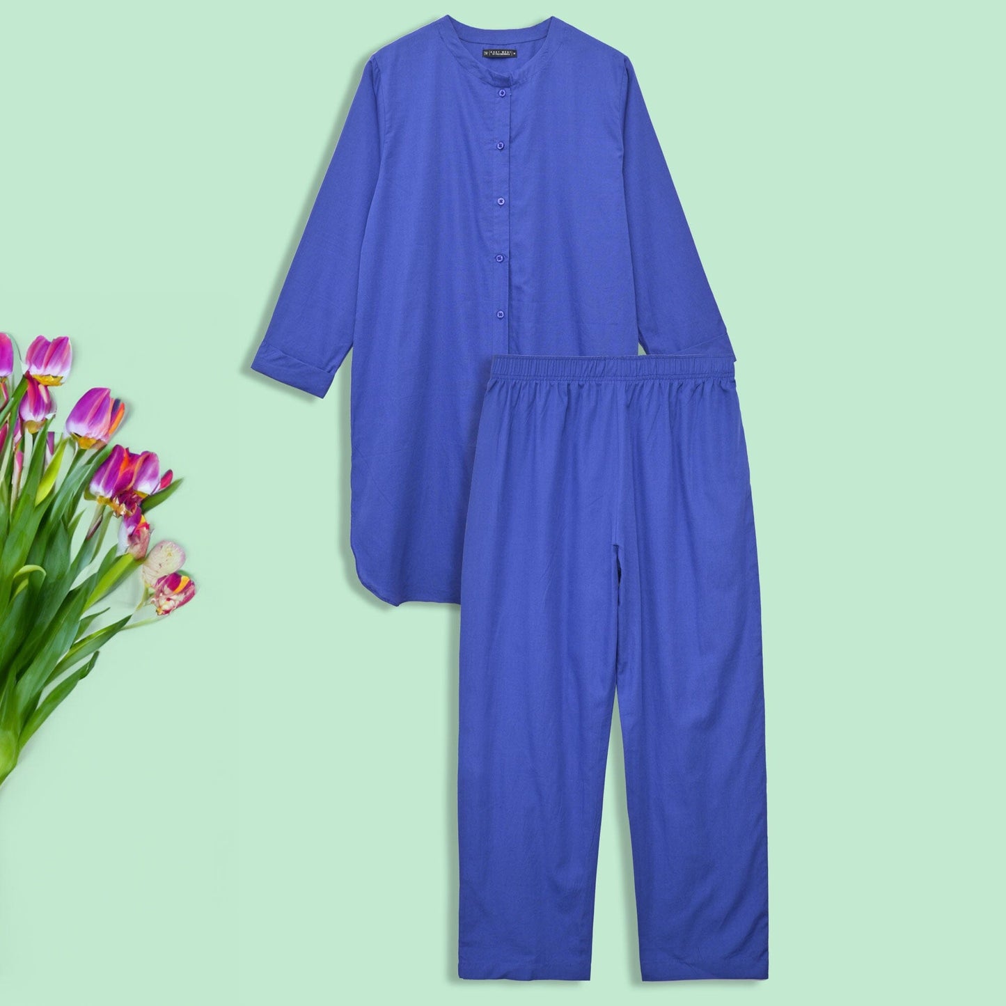 East West By Polo Republica Women’s 2 Pcs Stitched Suit Women's Stitched Suit East West Blue XS 