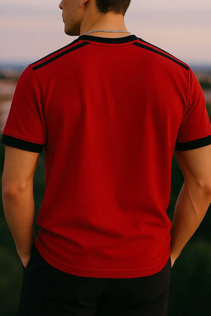 Polo Republica Men's Contrast Striped Tee Shirt