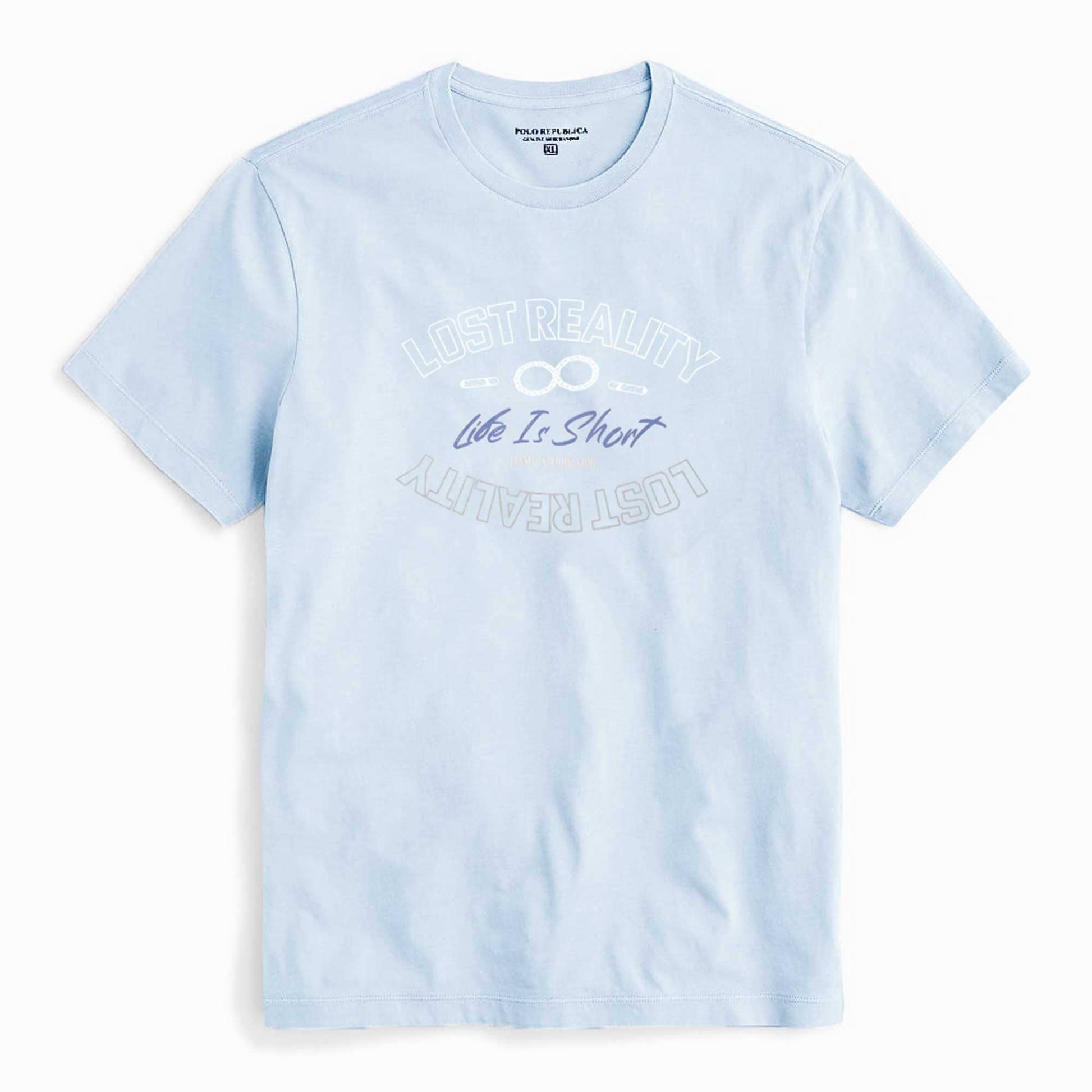 Polo Republica Men's Lost Reality Printed Crew Neck Tee Shirt Men's Tee Shirt Polo Republica 