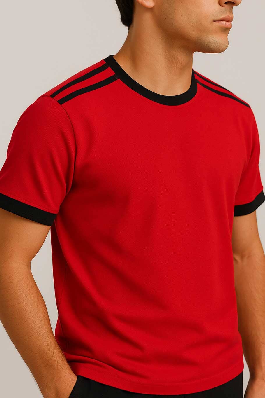 Polo Republica Men's Contrast Striped Tee Shirt