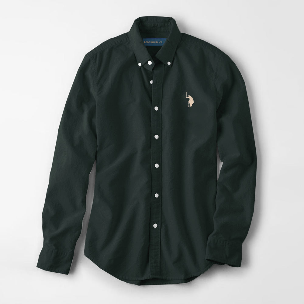 Polo Republica Men's Premium Pony Embroidered Plain Casual Shirt III