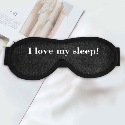 Polo Republica Eye Mask for Sleeping. Made-With-Waste! Eyewear Polo Republica Charcoal I Love My Sleep 
