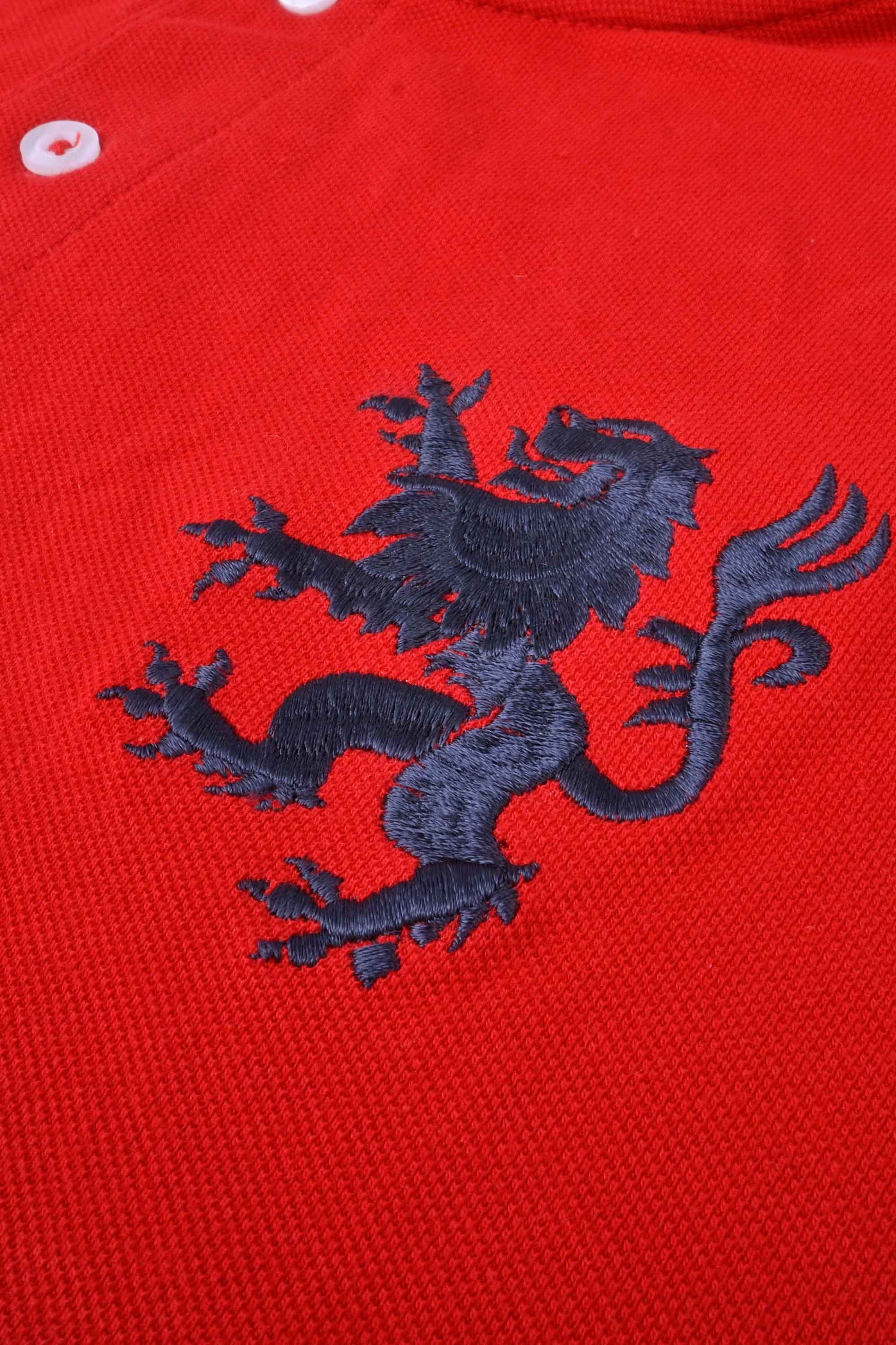Polo Republica Men's PR Lion Logo & 5 Embroidered Polo Shirt Men's Polo Shirt Polo Republica 