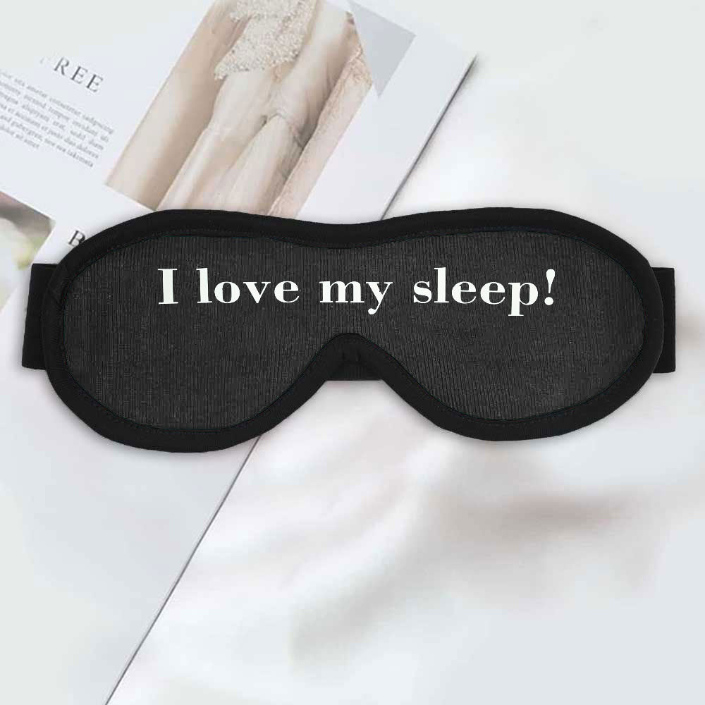 Polo Republica Eye Mask for Sleeping. Made-With-Waste! Eyewear Polo Republica Dark Grey I Love My Sleep 