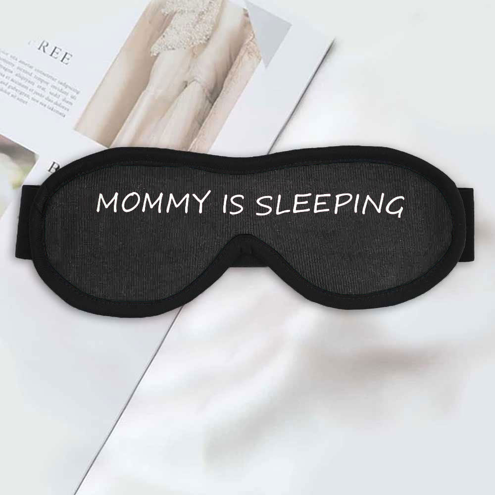 Polo Republica Eye Mask for Sleeping. Made-With-Waste! Eyewear Polo Republica Dark Grey Mummy Is Sleeping 