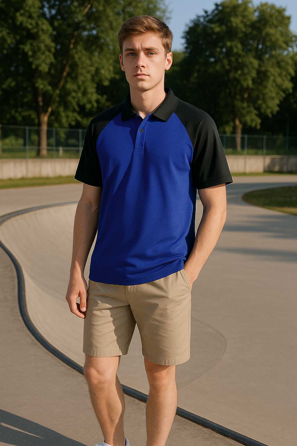Polo Republica Men's Raglan Sleeve Polo Shirt