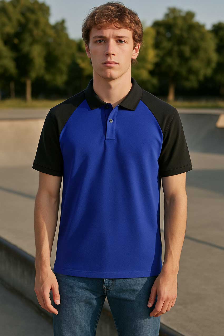Polo Republica Men's Raglan Sleeve Polo Shirt