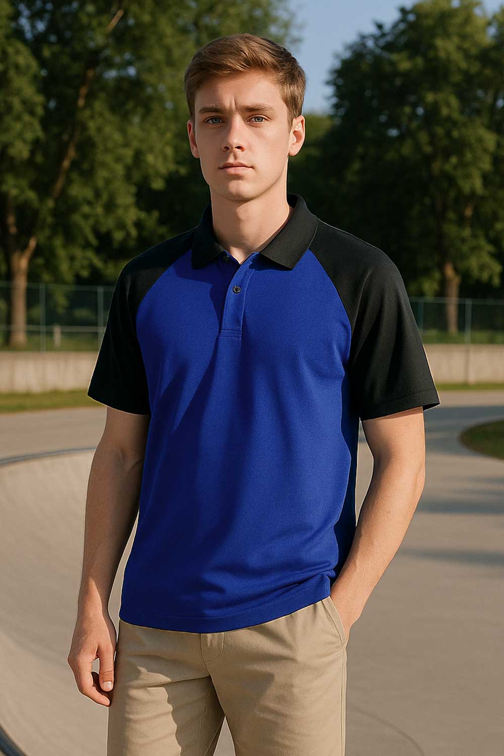 Polo Republica Men's Raglan Sleeve Polo Shirt