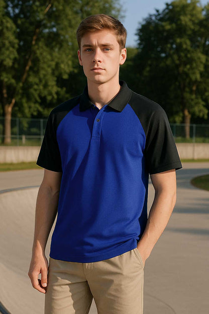 Polo Republica Men's Raglan Sleeve Polo Shirt