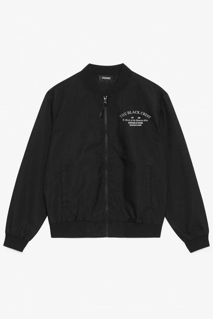 USQUARED Men's The Black Crest Bomber Jacket